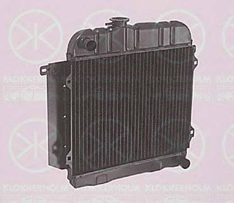 Радиатор, охлаждение двигателя KLOKKERHOLM 0053302004