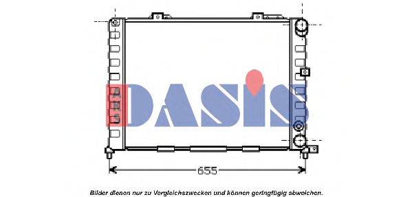 Радиатор, охлаждение двигателя AKS DASIS 22535