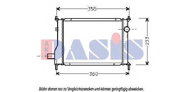 Радиатор, охлаждение двигателя AKS DASIS 32669