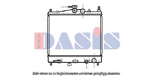 Радиатор, охлаждение двигателя AKS DASIS 070066N