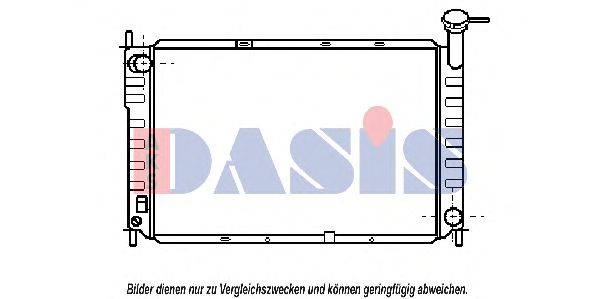 Радиатор, охлаждение двигателя AKS DASIS 090044N