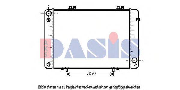 Радиатор, охлаждение двигателя AKS DASIS 50168