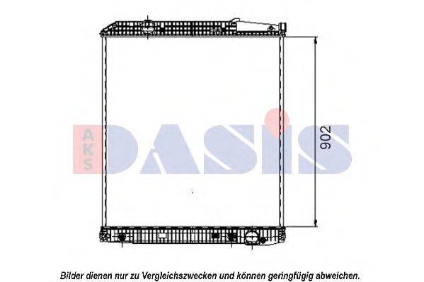 Радиатор, охлаждение двигателя AKS DASIS 132080S