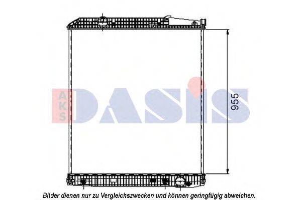 Радиатор, охлаждение двигателя AKS DASIS 132100S