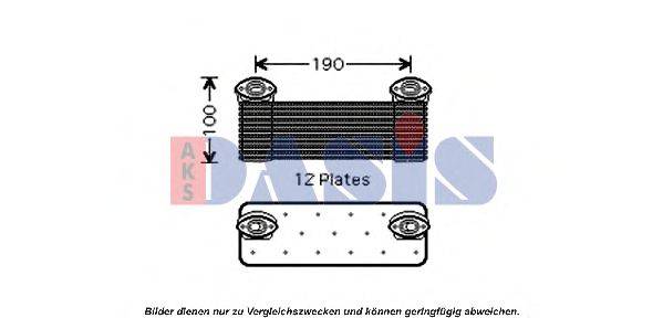 масляный радиатор, двигательное масло AKS DASIS 136006N