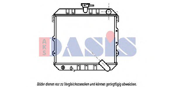 Радиатор, охлаждение двигателя AKS DASIS MT2009