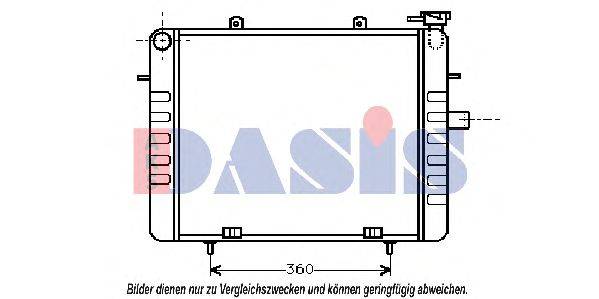 Радиатор, охлаждение двигателя AKS DASIS 1343