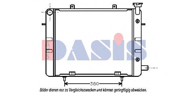 Радиатор, охлаждение двигателя AKS DASIS 13147