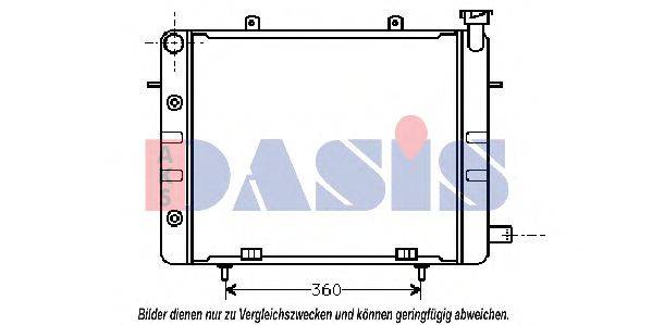 Радиатор, охлаждение двигателя AKS DASIS 151360N