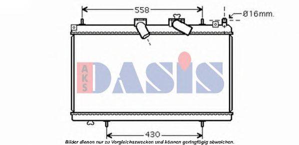 Радиатор, охлаждение двигателя AKS DASIS 160109N