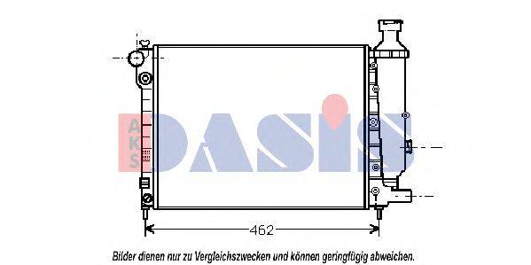 Радиатор, охлаждение двигателя AKS DASIS 26107