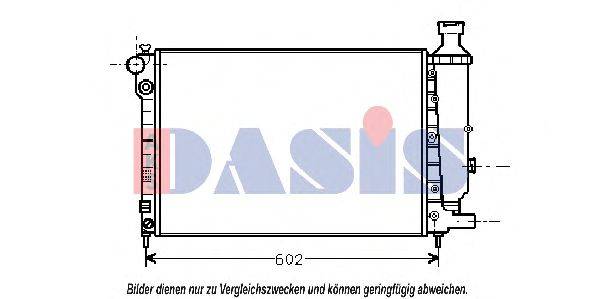 Радиатор, охлаждение двигателя AKS DASIS 0712001