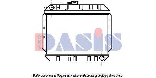 Радиатор, охлаждение двигателя AKS DASIS 17072
