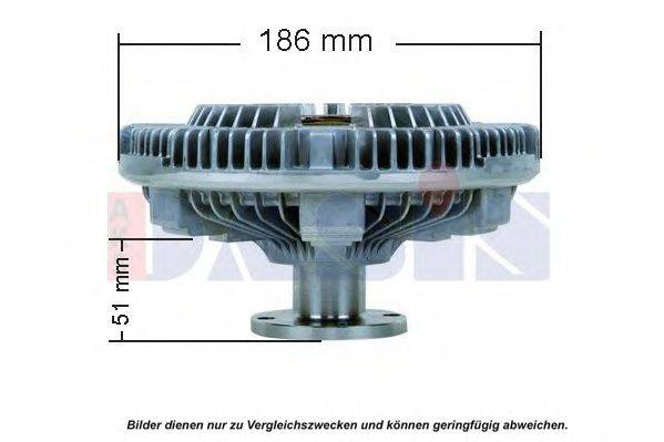Сцепление, вентилятор радиатора AKS DASIS 268044N