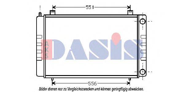 Радиатор, охлаждение двигателя AKS DASIS 290180N