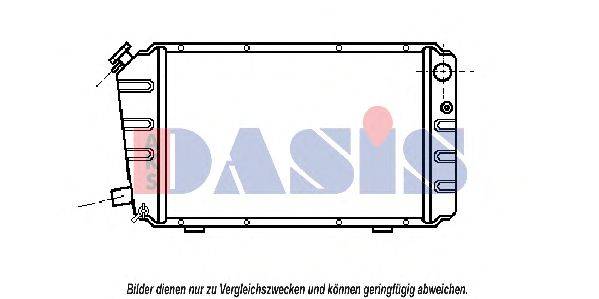Радиатор, охлаждение двигателя AKS DASIS SU2001