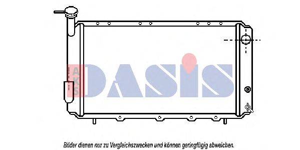 Радиатор, охлаждение двигателя AKS DASIS 35003