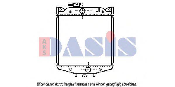 Радиатор, охлаждение двигателя AKS DASIS 27500