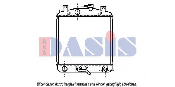 Радиатор, охлаждение двигателя AKS DASIS 27543