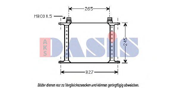 масляный радиатор, двигательное масло AKS DASIS 2960001