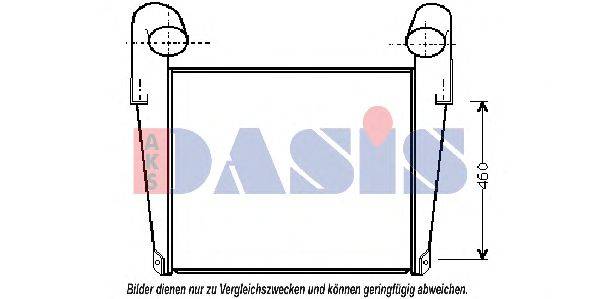 Радиатор, охлаждение двигателя AKS DASIS 4300121