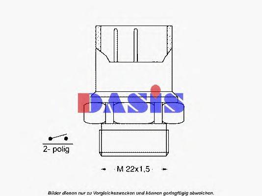 Термовыключатель, вентилятор радиатора AKS DASIS 602095D