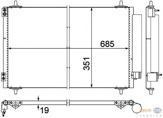 Конденсатор, кондиционер HELLA 8FC 351 309-411