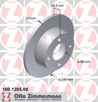 Тормозной диск ZIMMERMANN 100120500