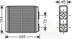 Теплообменник, отопление салона SCHLIECKMANN 60376403