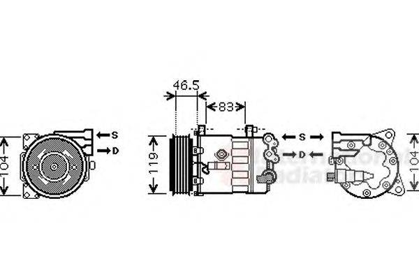 Компрессор, кондиционер SCHLIECKMANN 6040K326