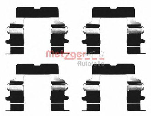 Комплектующие, колодки дискового тормоза METZGER 109-1161