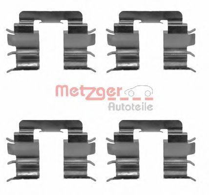 Комплектующие, колодки дискового тормоза METZGER 1091272