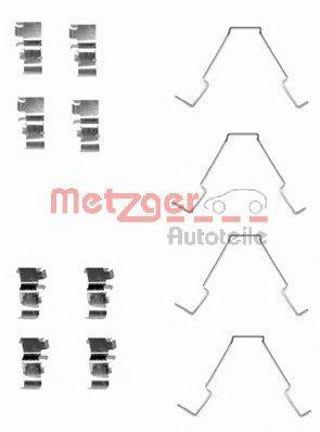 Комплектующие, колодки дискового тормоза METZGER 1091652