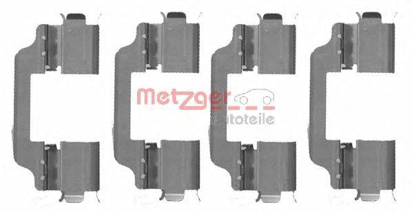 Комплектующие, колодки дискового тормоза METZGER 1091707