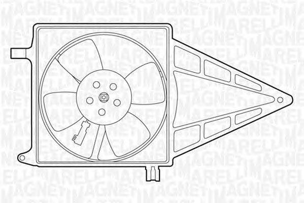 Вентилятор, охлаждение двигателя MAGNETI MARELLI 069422211010