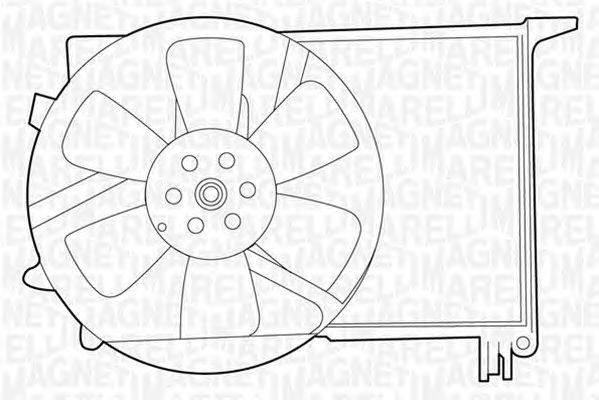 Вентилятор, охлаждение двигателя MAGNETI MARELLI 069422212010