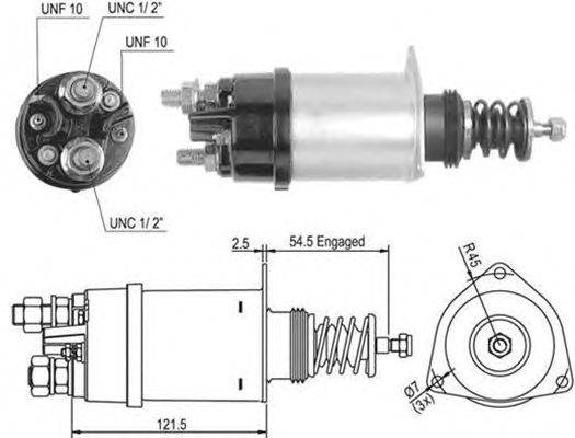 Тяговое реле, стартер MAGNETI MARELLI 940113050502