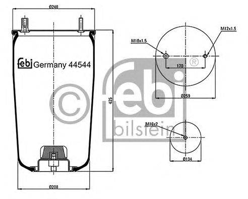 Кожух пневматической рессоры TRUCKTECHNIC MLF8174