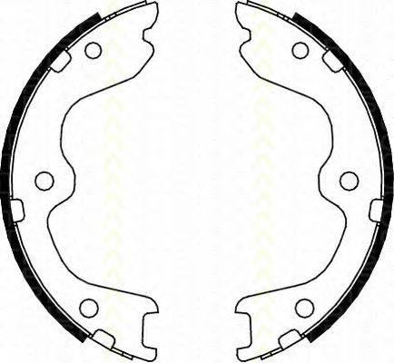 Комплект тормозных колодок, стояночная тормозная система TRISCAN 8100 14010