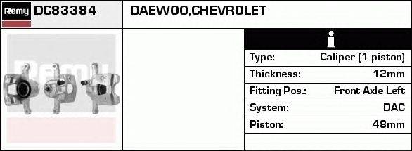 Тормозной суппорт DELCO REMY DC83384