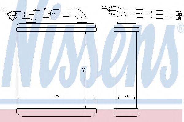 Теплообменник, отопление салона NISSENS 77611