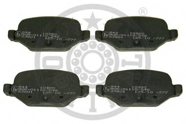 Комплект тормозных колодок, дисковый тормоз ALLIED NIPPON ADB01026