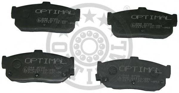 Комплект тормозных колодок, дисковый тормоз OPTIMAL 9728