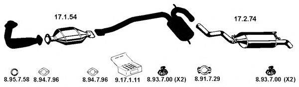 Система выпуска ОГ EBERSPÄCHER 132123