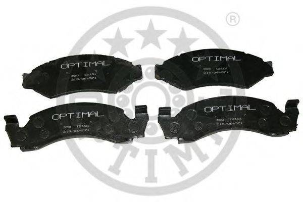 Комплект тормозных колодок, дисковый тормоз OPTIMAL 12101