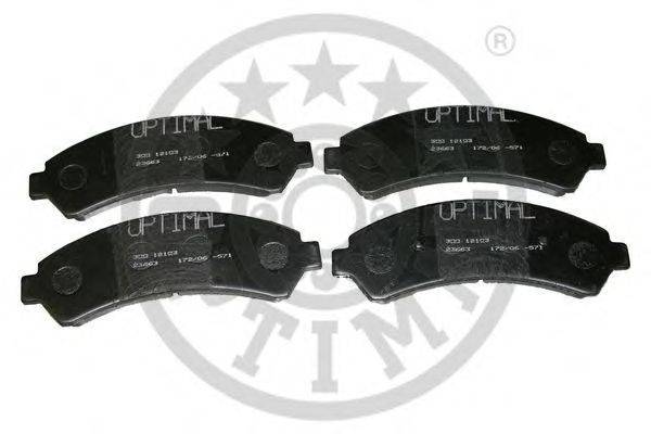 Комплект тормозных колодок, дисковый тормоз OPTIMAL 12103