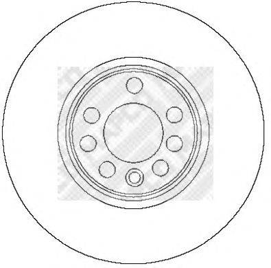 Тормозной диск MAPCO 25703
