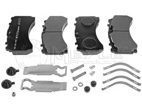 Комплект тормозных колодок, дисковый тормоз MEYLE 29244