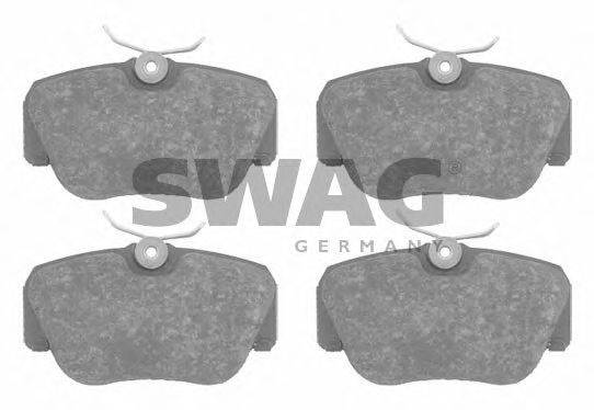 Комплект тормозных колодок, дисковый тормоз SWAG 0252105517