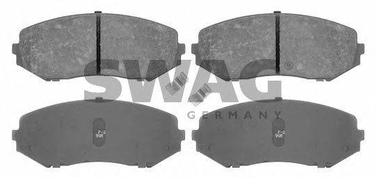 Комплект тормозных колодок, дисковый тормоз SWAG 24346